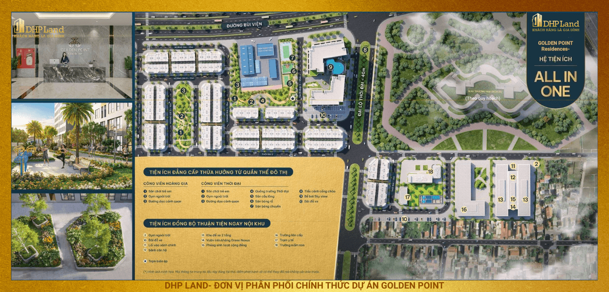 Nhà Ở Xã Hội Golden Point Hải Phòng tiện ích all in one