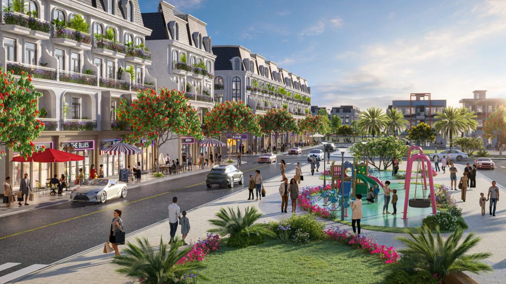 Hình ảnh khu vui chơi phân khu vinh quang dự án Hoàng Huy New City
