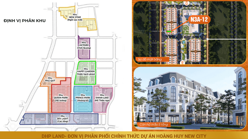 Dự án Hoàng Huy New City-Phân tích chi tiết căn shophouse 5 tầng N3A-12 tại phân khu Vinh Quang, 
