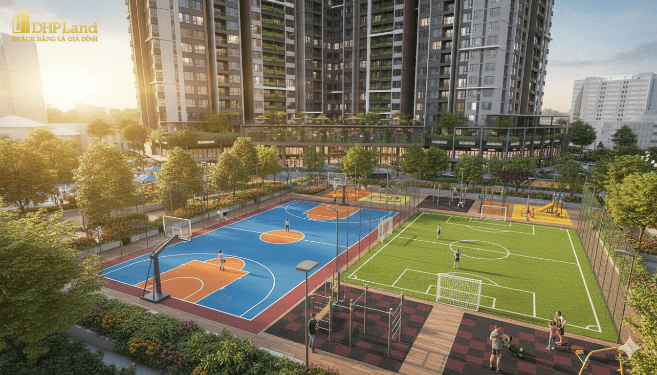 The Ambience | Gamuda Land Hải Phòng tiện ích sân tập đa năng