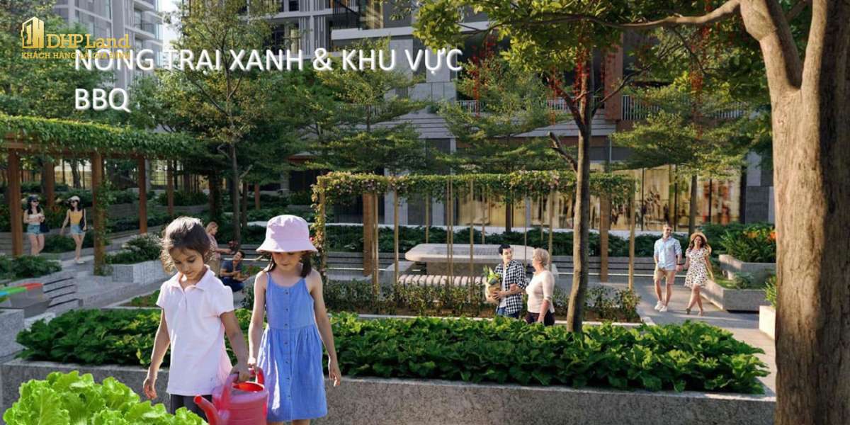 tiện ích vườn xanh và BBQ tại The Ambience của Gamuda Land Hải Phòng