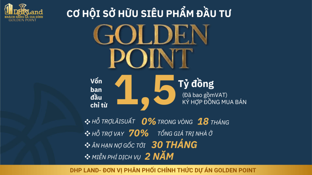 Dự án Golden Point Hải Phòng bài toán tài chính dự án golden point hải phòng vốn