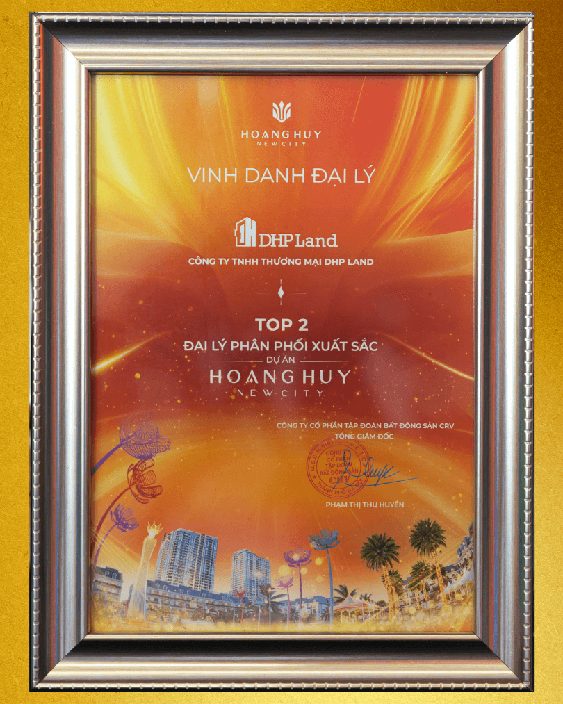 dự án Hoàng Huy New City- Chứng nhận nhà phân phối dự án Hoàng Huy New City- Chứng nhận nhà phân phối
