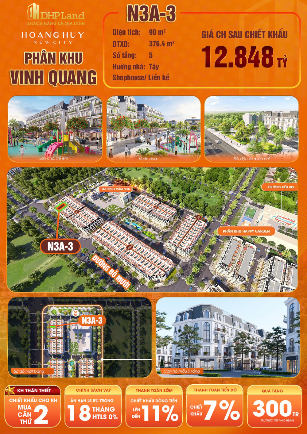 giá bán hoàng huy new city- căn N3