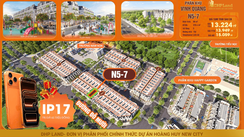 Hoàng Huy New City- vị trí chi tiết căn N5-7