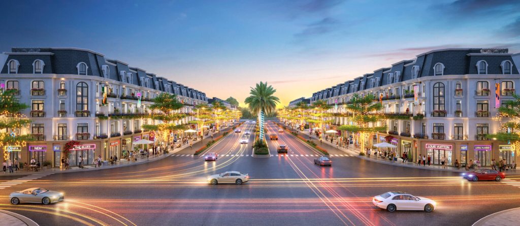 Hoàng Huy New City- Hình ảnh trục đường đỗ Mười