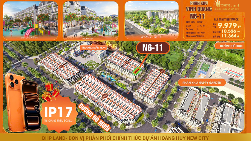 Hoàng Huy New City- chi tiết căn Căn N6-11