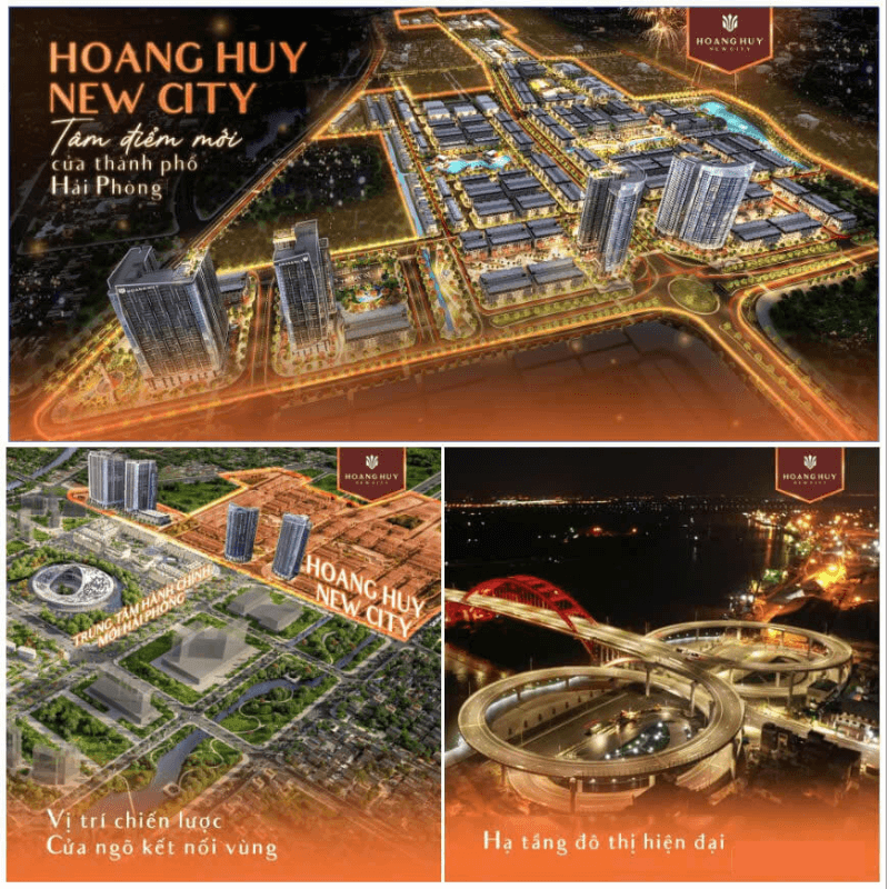 Hình ảnh tổng thể dự án Hoàng Huy New City