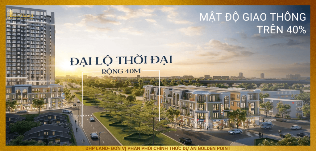 dự án golden point hải phòng giao thông thuận lợi