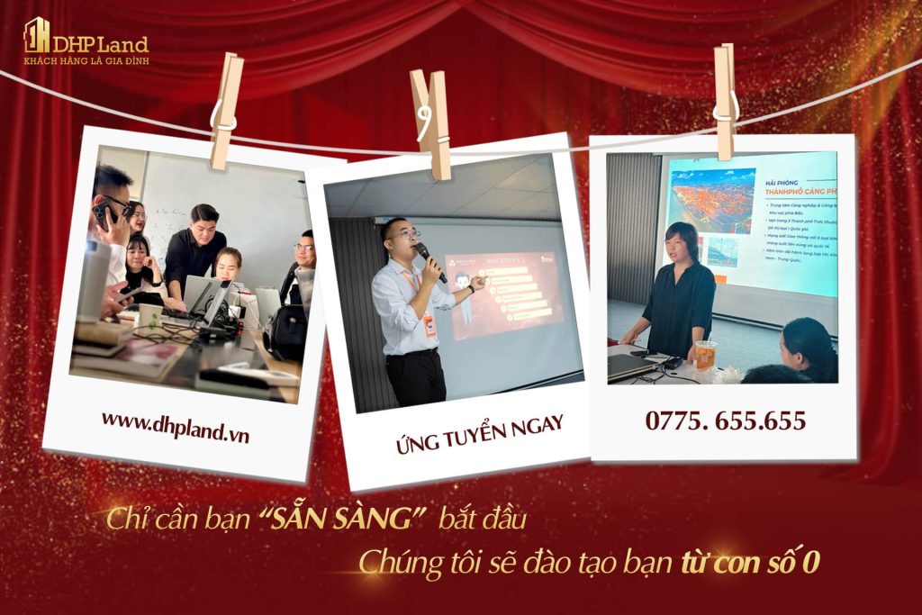 tuyển nhân viên bất động sản hải phòng văn hóa dhp land