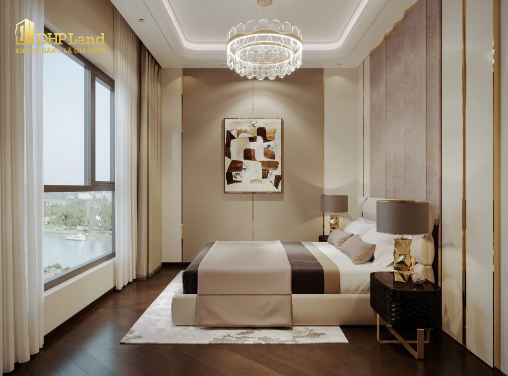 Chung cư Hoàng Huy New City | Hình ảnh thiết kế phòng ngủ nhỏ phong cách Luxury