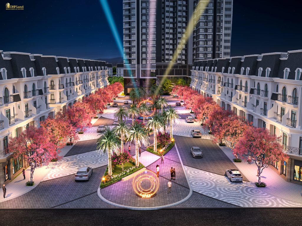 chung cư hoàng huy new city hình ảnh phối cảnh ban đêm