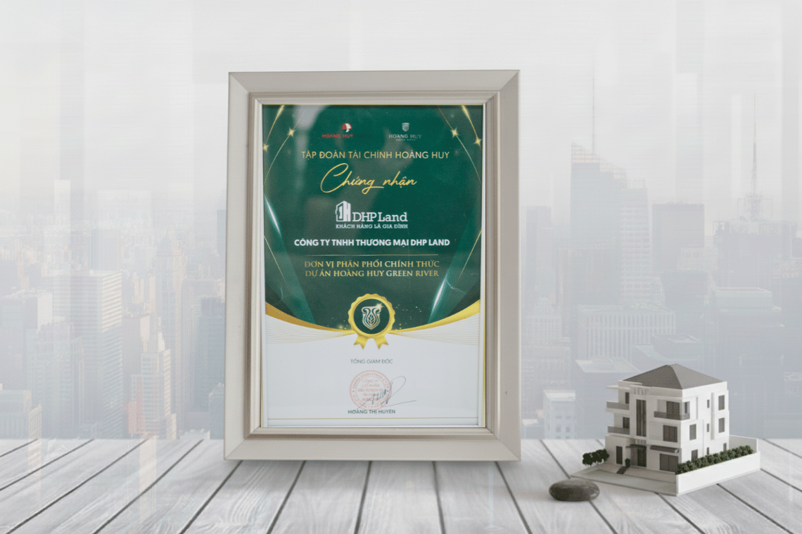 dự án Hoàng Huy Green River- chứng nhận đại lý phân phối chính thức