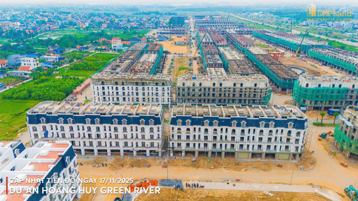 Hình ảnh shophouse liền kề tại Hoàng Huy Green River- phân khu Central Park