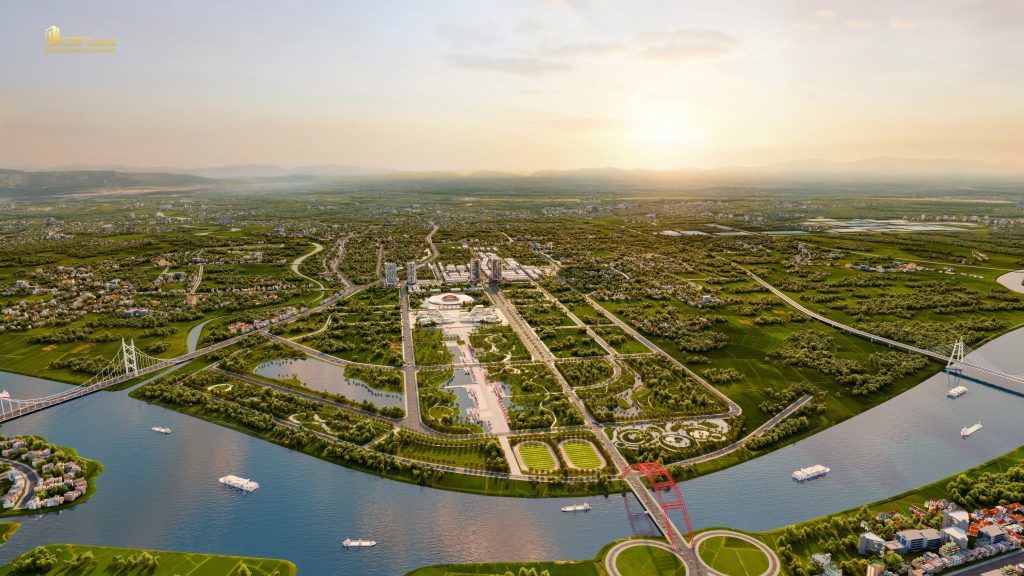 Hình ảnh toàn cảnh vị trí chung cư Hoàng Huy New City 