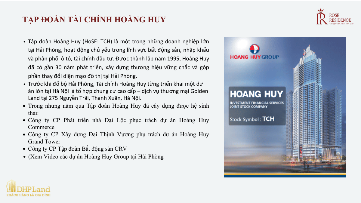 Hoàng Huy Commerce- chủ đầu tư