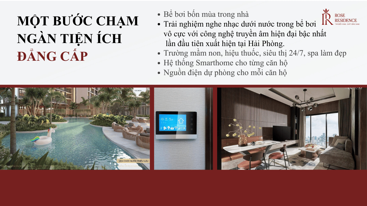 Hoàng Huy Commerce- tiện ích dự án Rose Residence