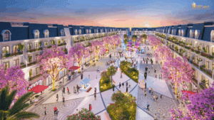 tiện ích Phân khu Sky Light, Chung cư Hoàng Huy New City phố đi bộ