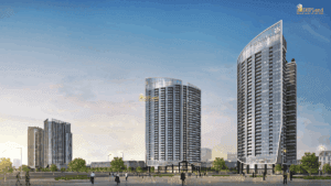 4 tòa tháp SKY LIGHT- CHUNG CU HOANG HUY NEW CITY