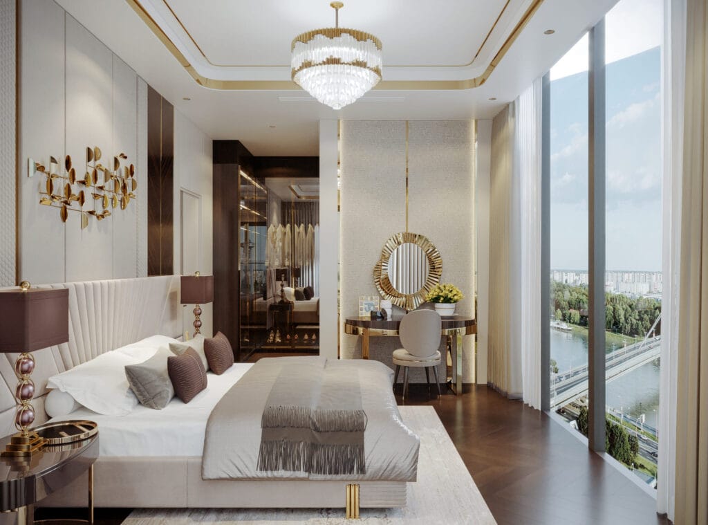 Chung cư Hoàng Huy New City | Thiết kế phòng ngủ Master phong cách Luxury 
