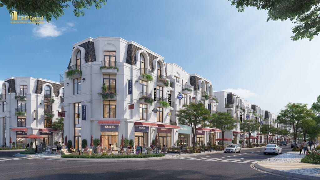 Khe thoáng rộng gần 5m nhờ khoảng lùi 2.4m sau nhà tại Vlasta Thủy Nguyên