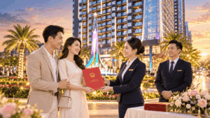 Chung cư Hoàng Huy New City | Khách hàng nhận bàn giao giấy chứng nhận quyền sở hữu căn hộ