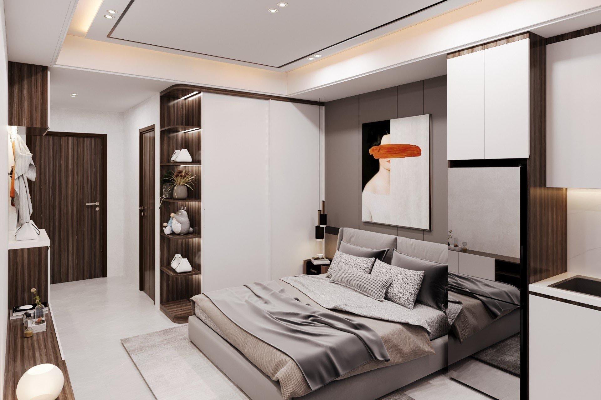 Evergreen Tràng Duệ- thiết kế căn 1 phòng ngủ 1 nhà vệ sinh