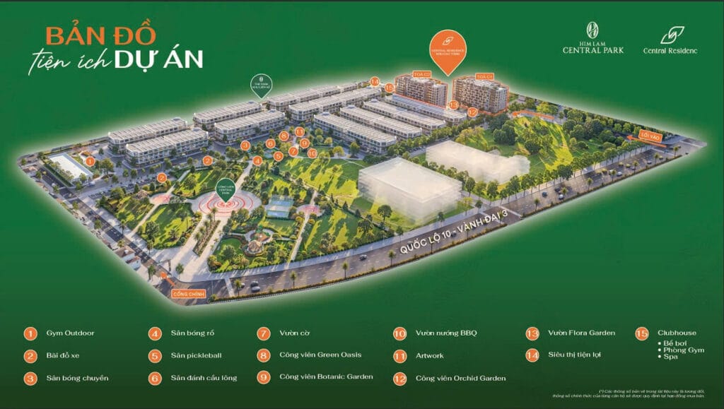 nhà ở xã hội Him Lam- bản đồ tiện ích