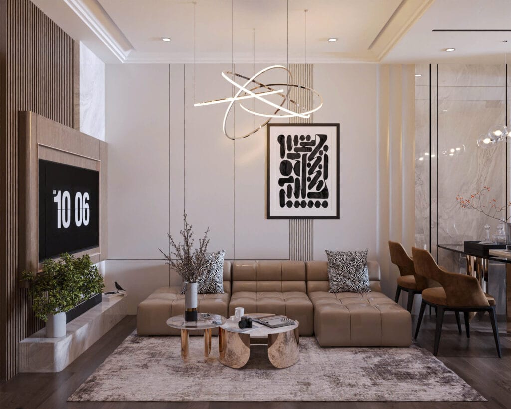 thiết kế nhà ở xã hội him lam- căn 2 phòng ngủ- phòng khách